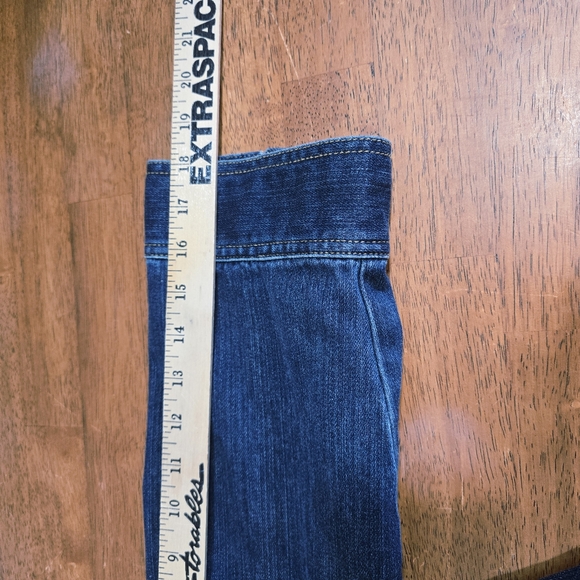 Chicos Denim Jacket with Rhinestone Button Details Size 3 (XL) - Picture 12 of 13